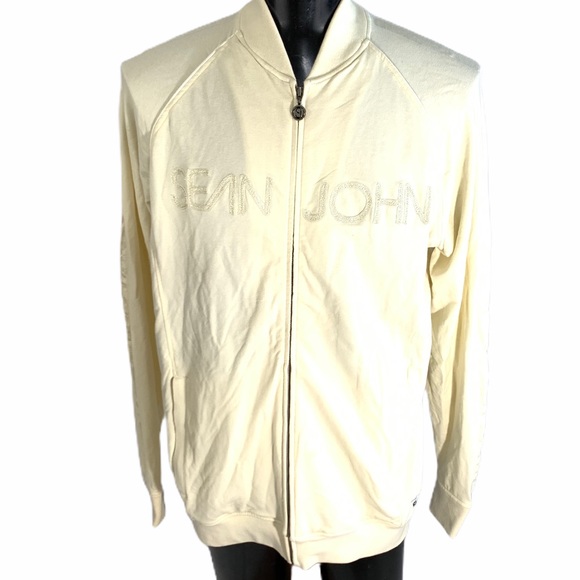 Sean John Other - 🔥NEW!🔥SEAN JOHN KNIT ZIP UP JACKET IVORY